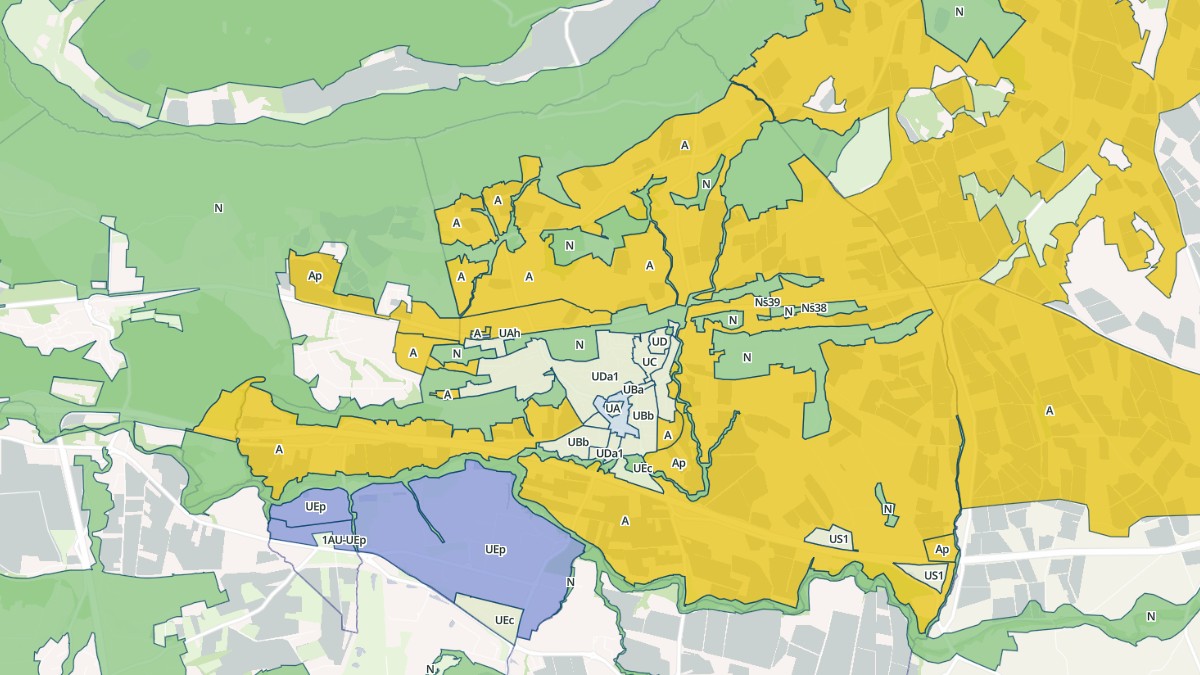 Aperçu cartographique de Rousset, centré sur la commune