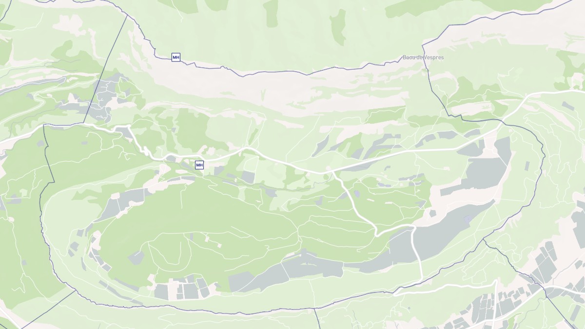 Aperçu cartographique de Saint-Antonin-sur-Bayon, centré sur la commune