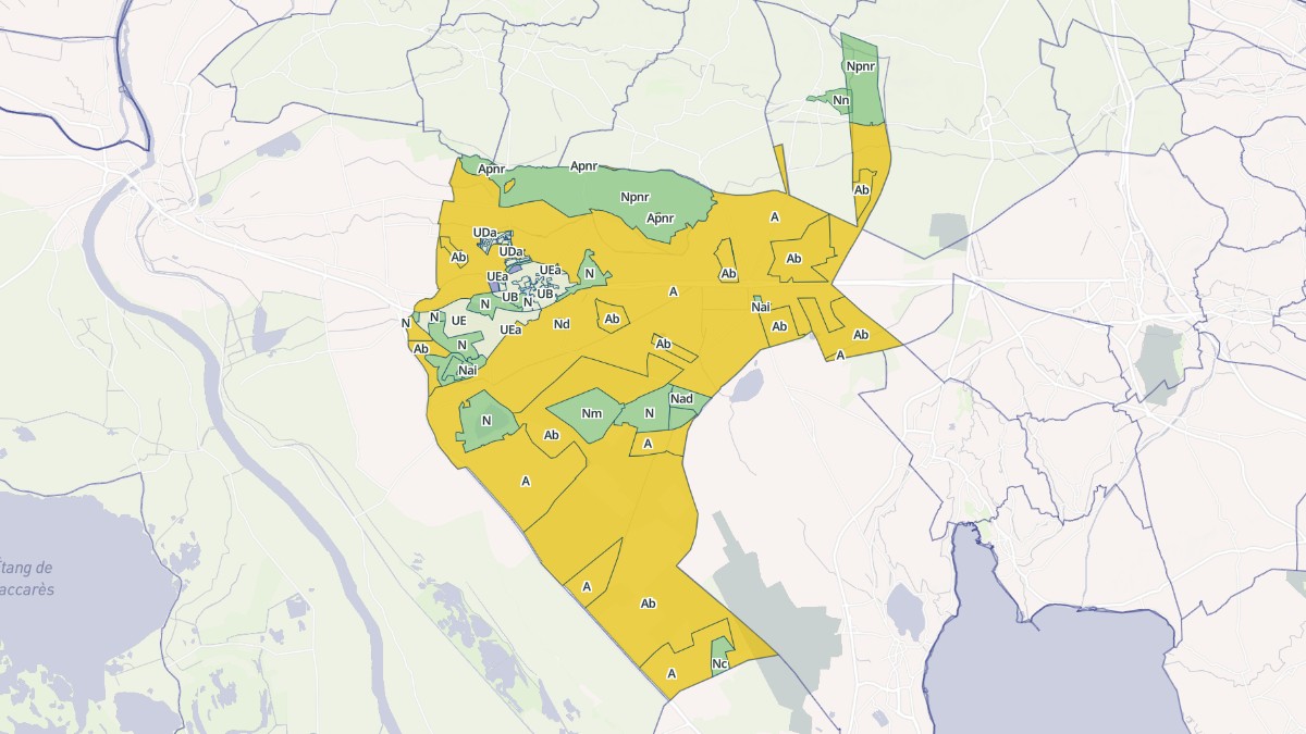 Aperçu cartographique de Saint-Martin-de-Crau, centré sur la commune