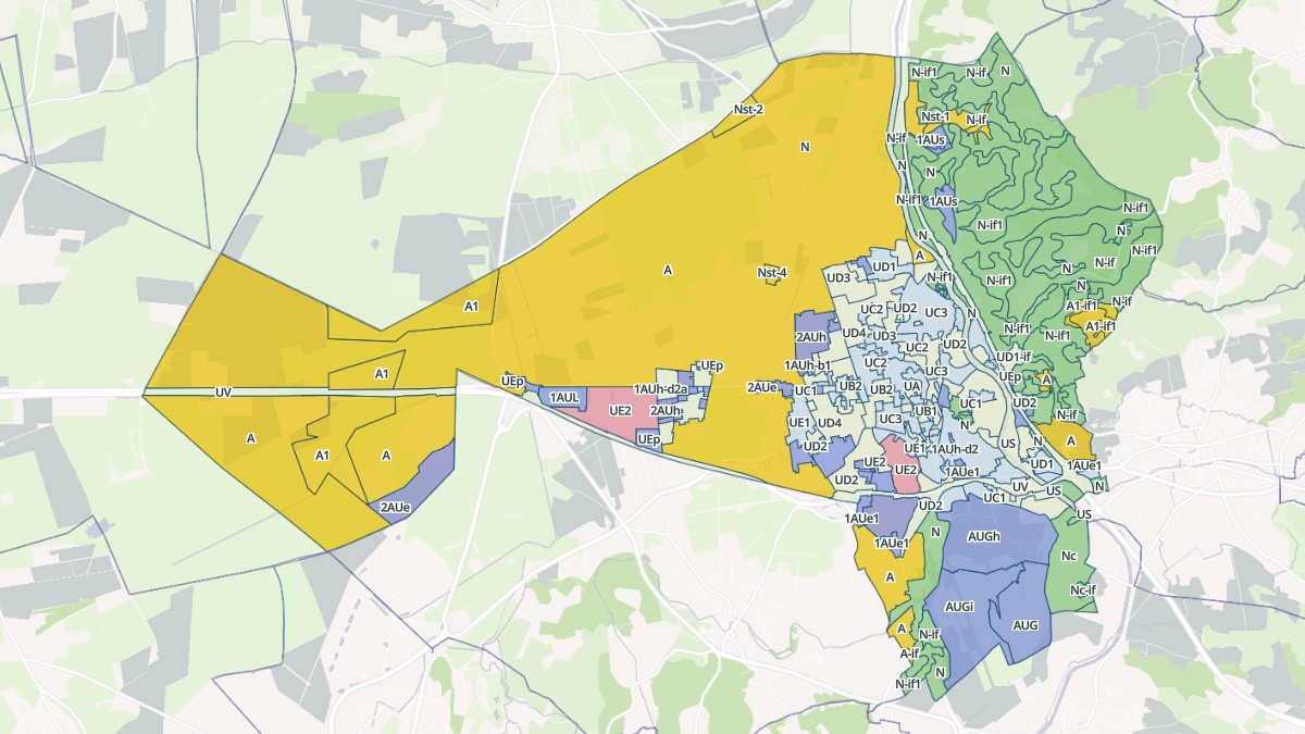 Aperçu cartographique de Salon-de-Provence, centré sur la commune