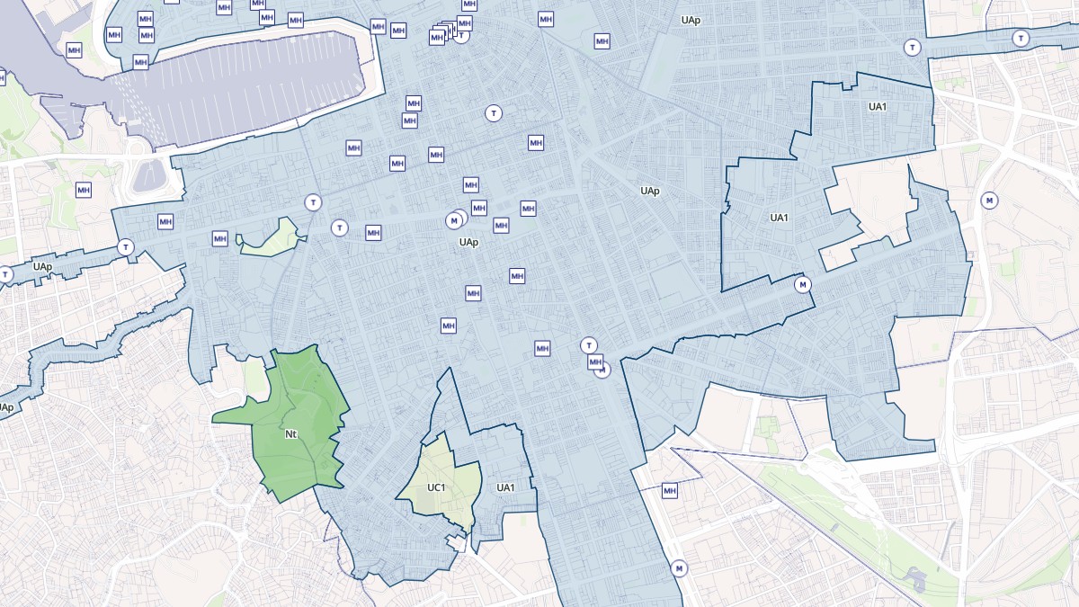 Aperçu cartographique de Marseille 6e Arrondissement, centré sur la commune