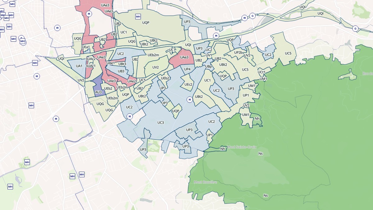 Aperçu cartographique de Marseille 10e Arrondissement, centré sur la commune