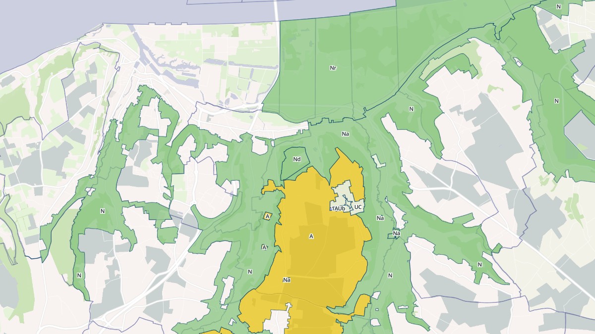 Aperçu cartographique de Ablon, centré sur la commune