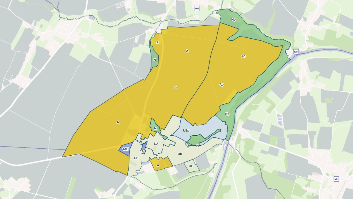 Aperçu cartographique de Amayé-sur-Orne, centré sur la commune