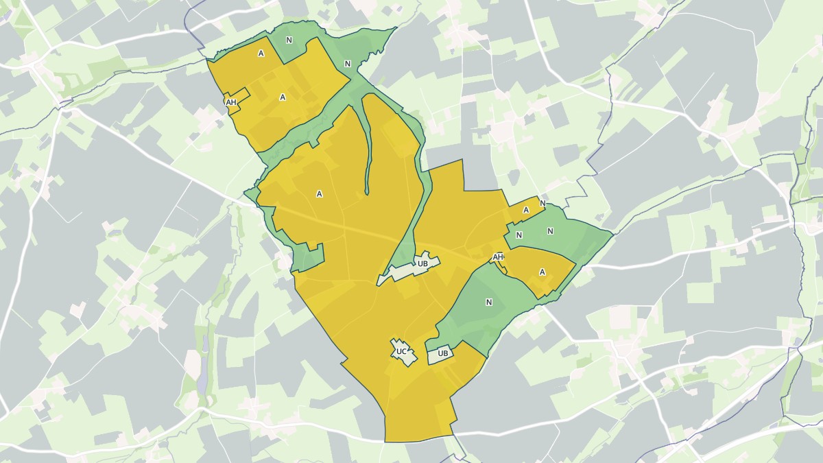Aperçu cartographique de Amayé-sur-Seulles, centré sur la commune