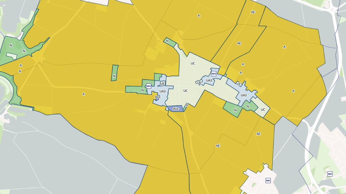 Aperçu cartographique de Colomby-Anguerny, centré sur la commune