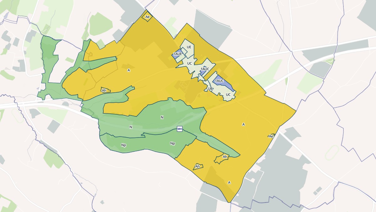 Aperçu cartographique de Annebault, centré sur la commune