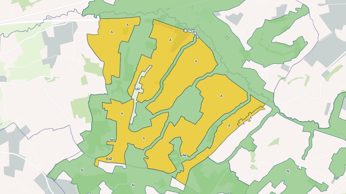 Aperçu cartographique de Les Authieux-sur-Calonne, centré sur la commune