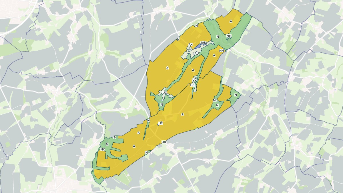 Aperçu cartographique de Malherbe-sur-Ajon, centré sur la commune