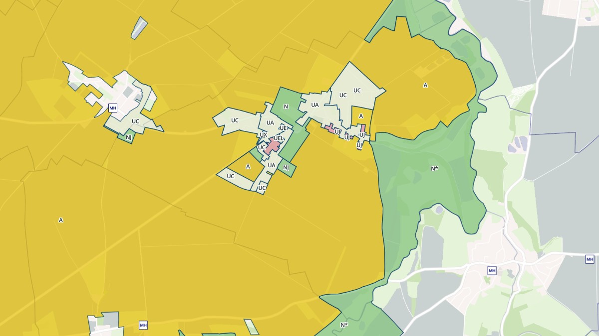 Aperçu cartographique de Banville, centré sur la commune