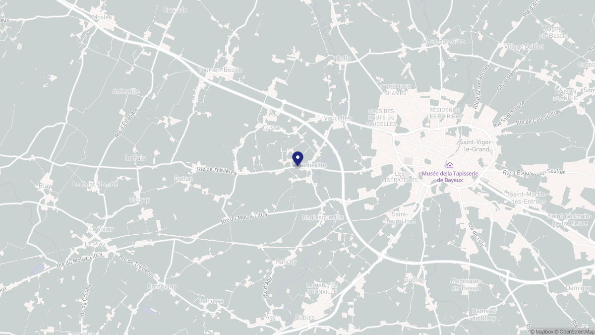 Aperçu cartographique de Barbeville, centré sur la commune
