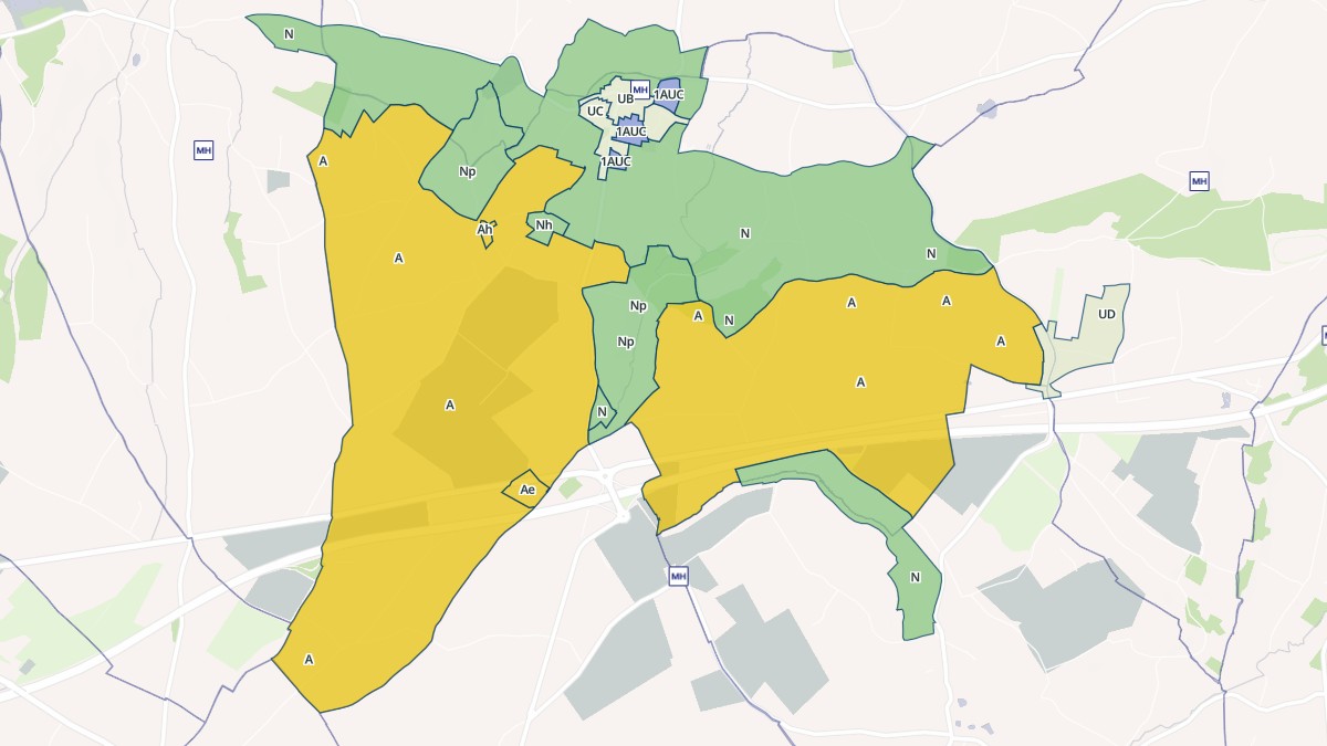 Aperçu cartographique de Beaumont-en-Auge, centré sur la commune
