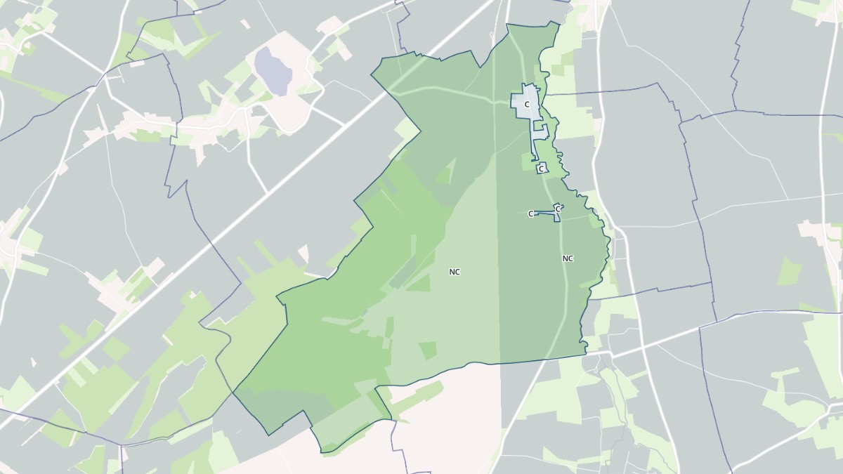 Aperçu cartographique de Bernières-d'Ailly, centré sur la commune