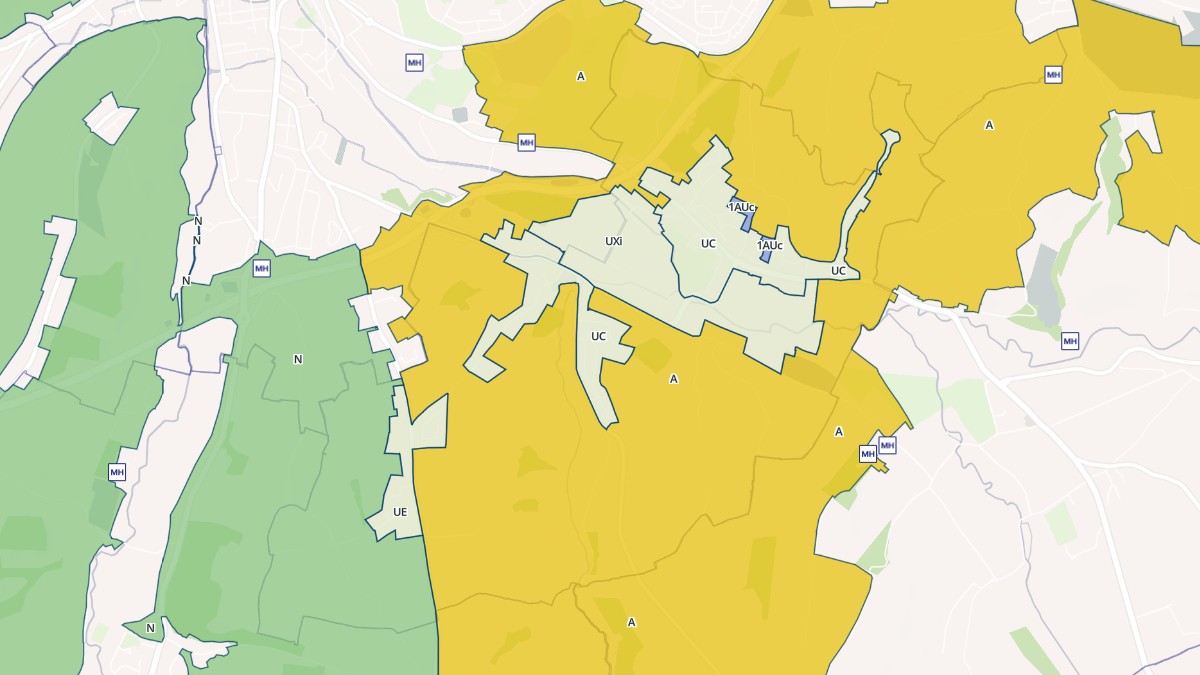 Aperçu cartographique de Beuvillers, centré sur la commune