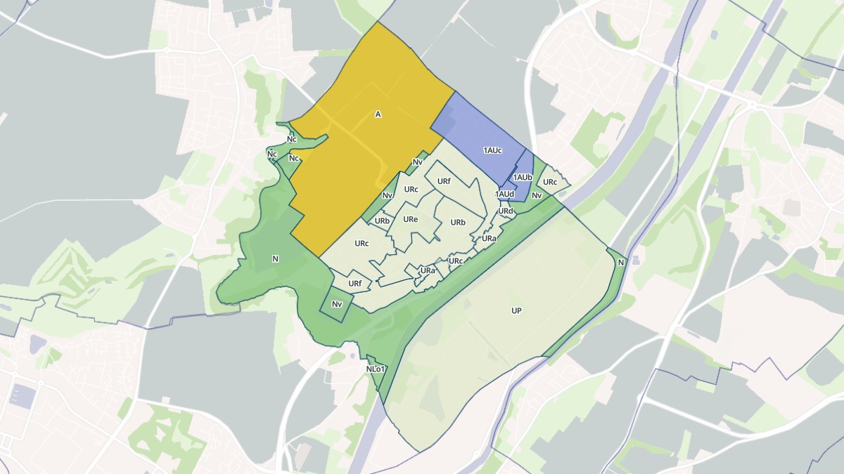 Aperçu cartographique de Blainville-sur-Orne, centré sur la commune