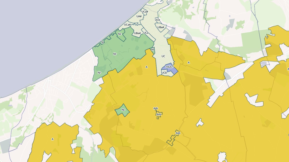 Aperçu cartographique de Blonville-sur-Mer, centré sur la commune