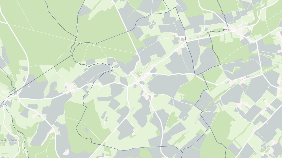 Aperçu cartographique de Bonnœil, centré sur la commune