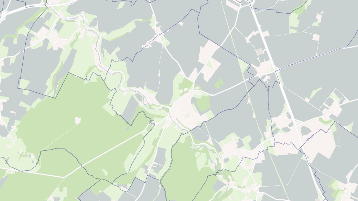 Aperçu cartographique de Bretteville-sur-Laize, centré sur la commune