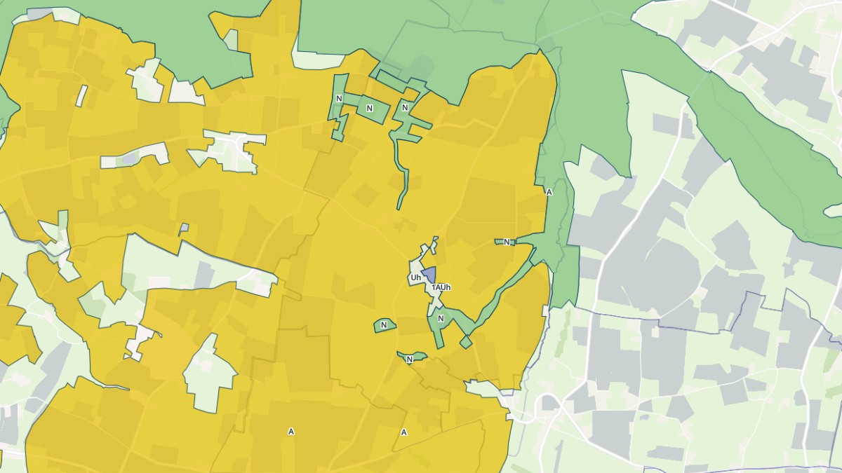 Aperçu cartographique de Bricqueville, centré sur la commune