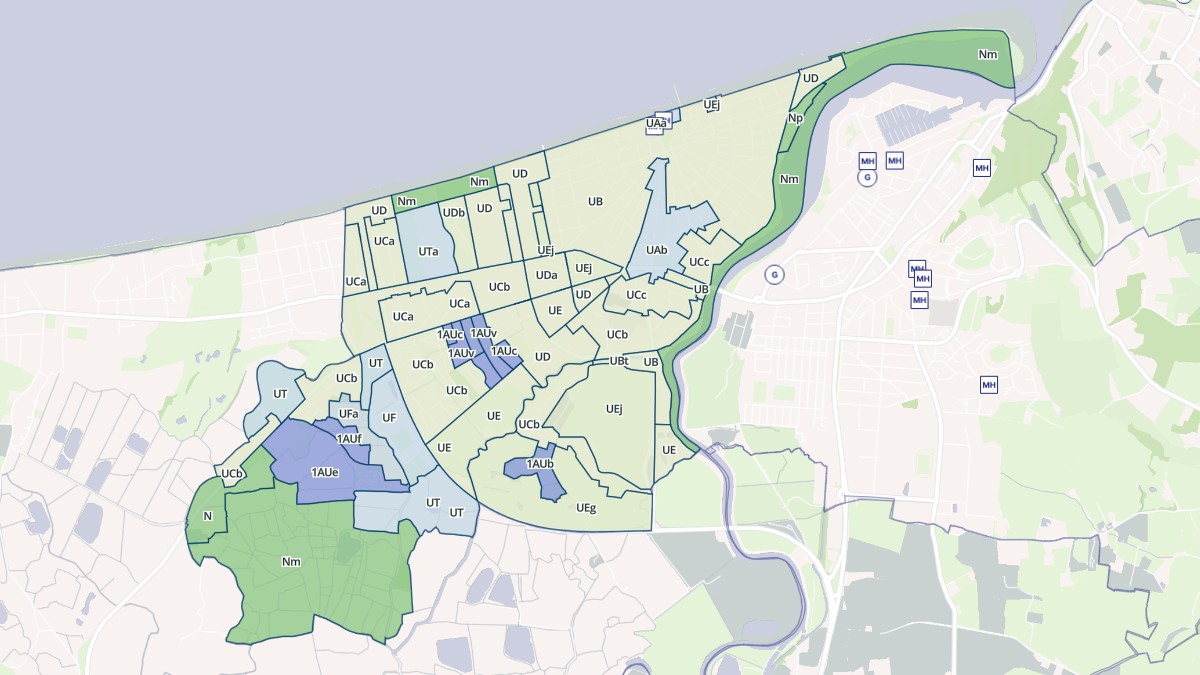 Aperçu cartographique de Cabourg, centré sur la commune