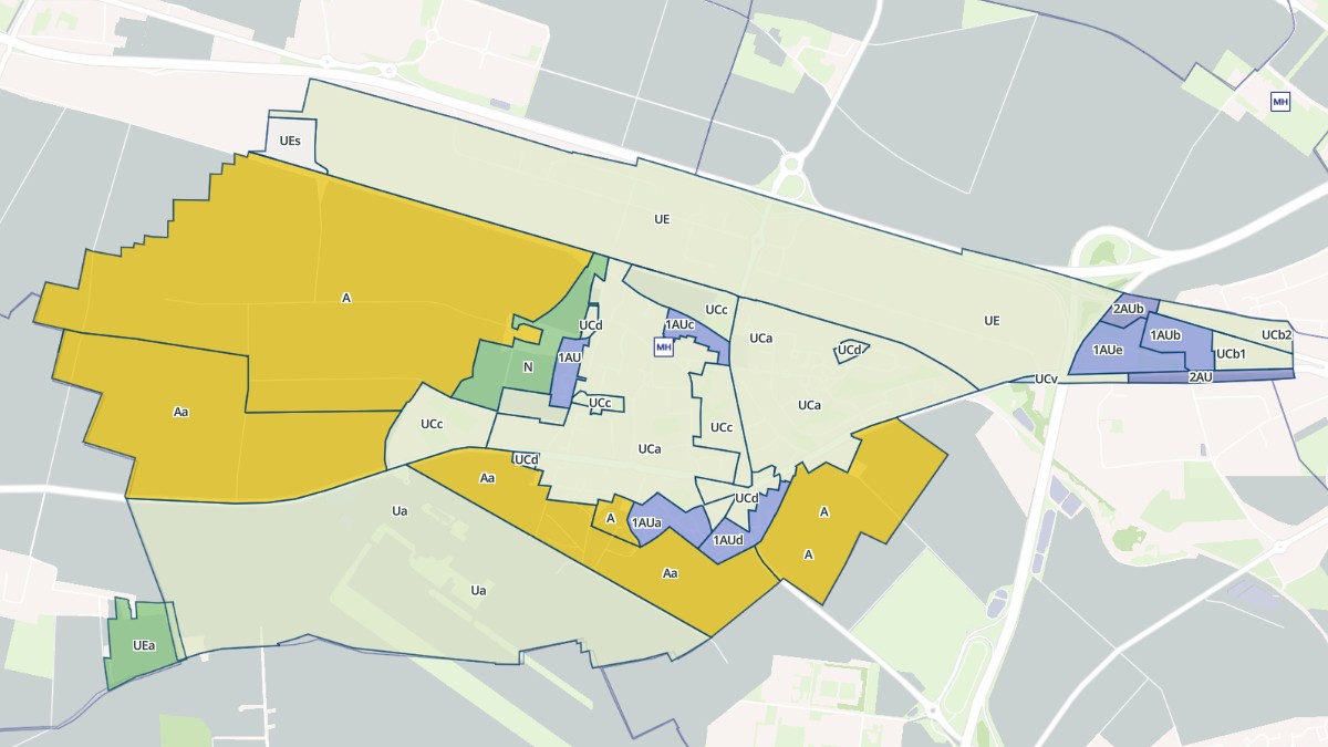 Aperçu cartographique de Carpiquet, centré sur la commune
