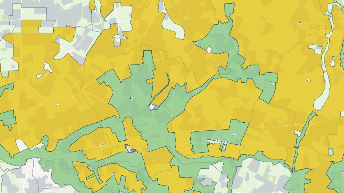 Aperçu cartographique de Cartigny-l'Épinay, centré sur la commune