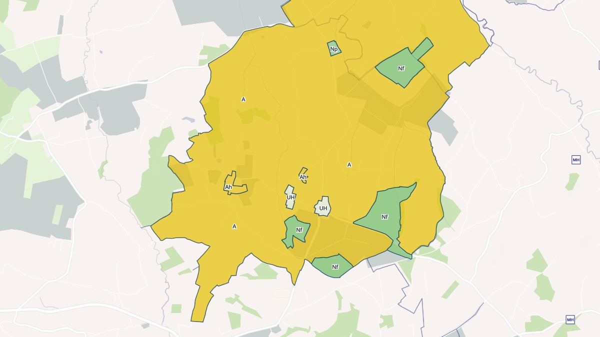 Aperçu cartographique de Castillon-en-Auge, centré sur la commune