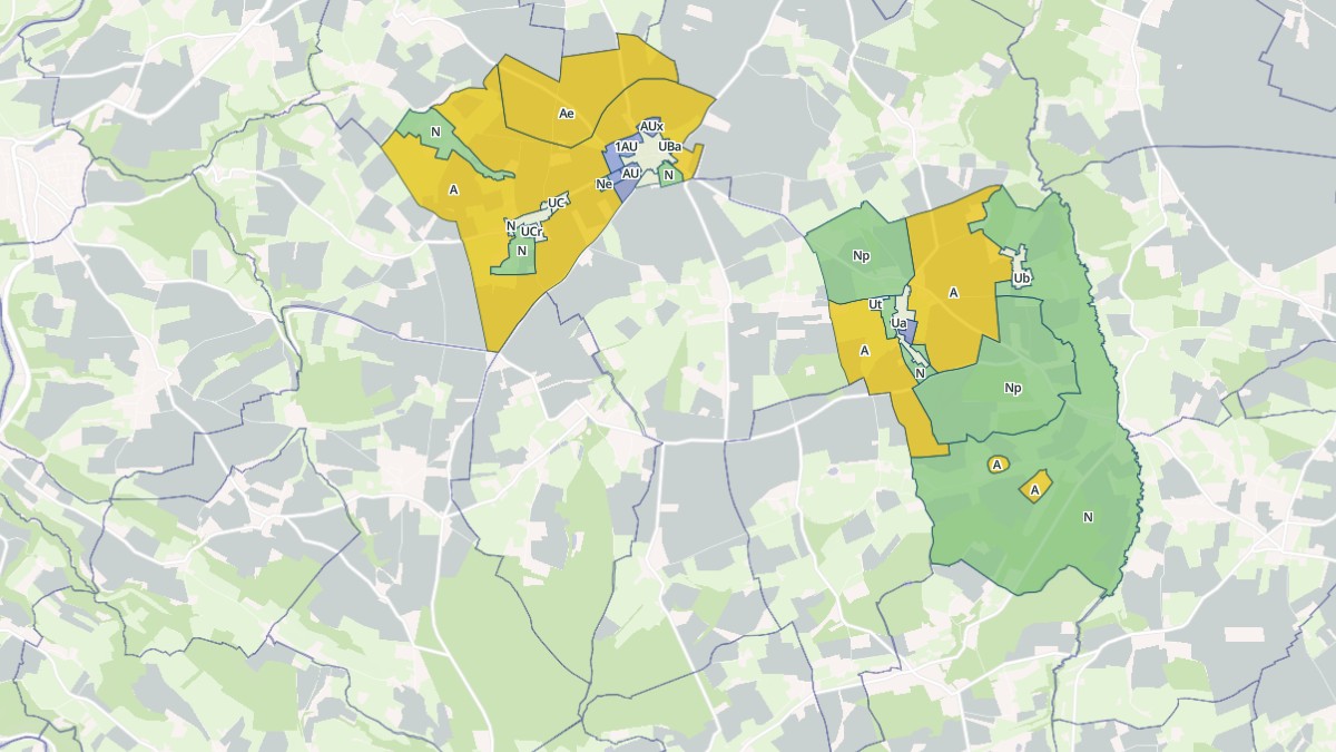 Aperçu cartographique de Cesny-les-Sources, centré sur la commune