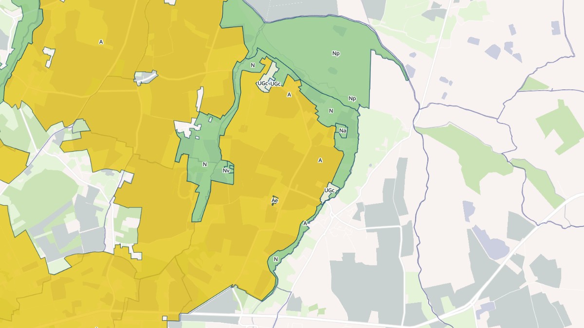 Aperçu cartographique de Cléville, centré sur la commune