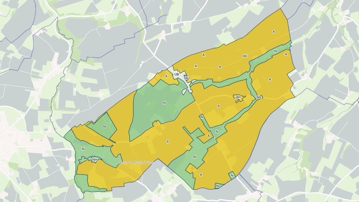 Aperçu cartographique de Courvaudon, centré sur la commune