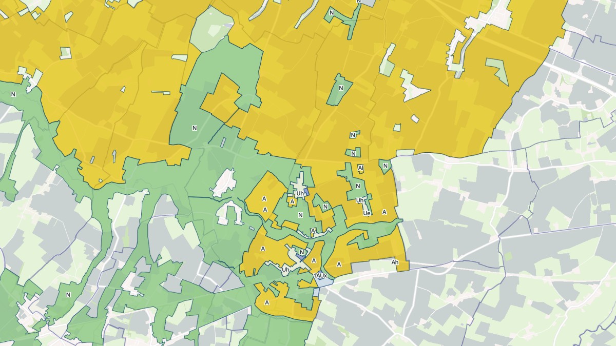 Aperçu cartographique de Crouay, centré sur la commune