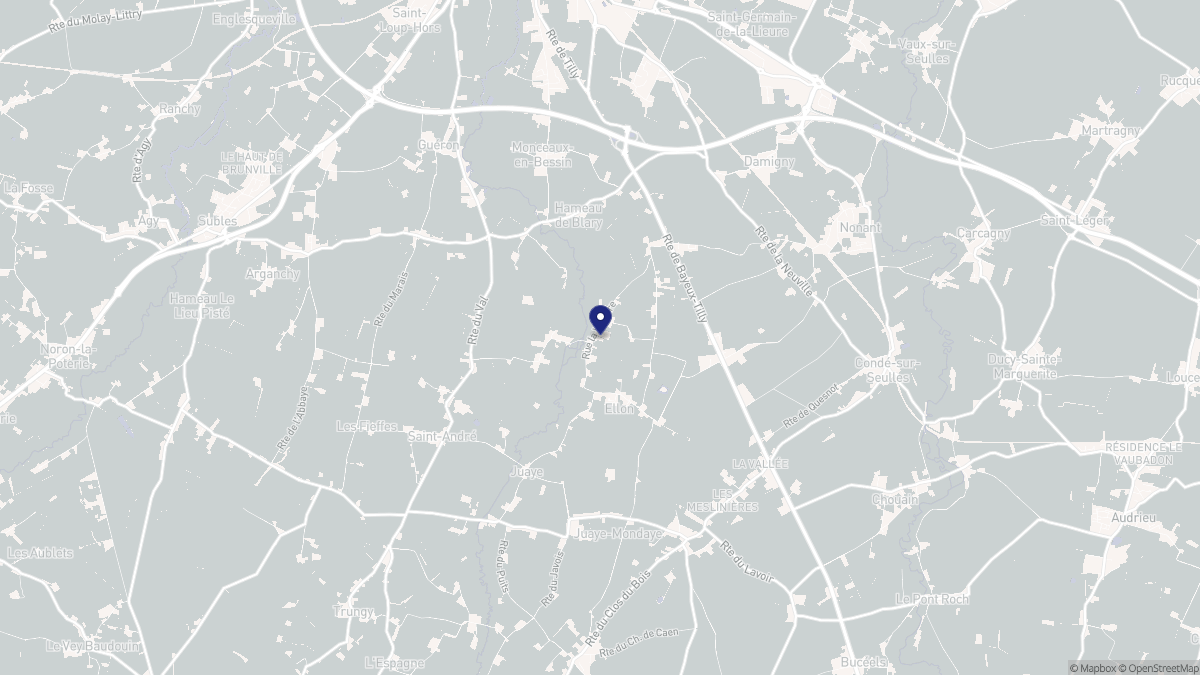 Aperçu cartographique de Ellon, centré sur la commune