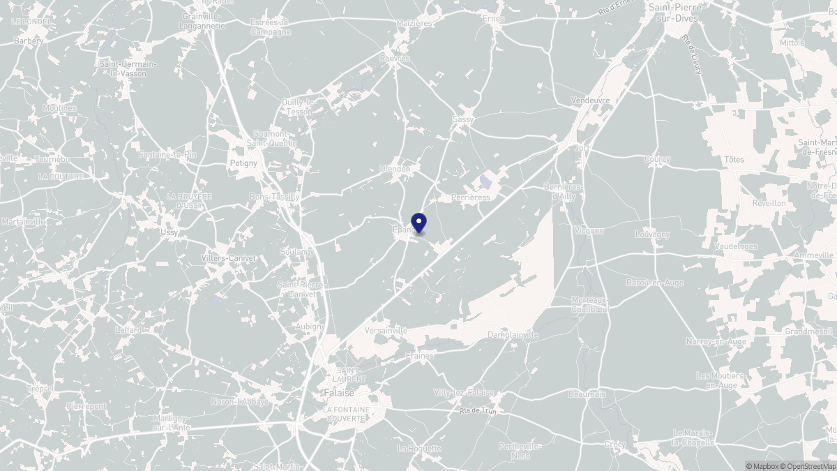Aperçu cartographique de Épaney, centré sur la commune