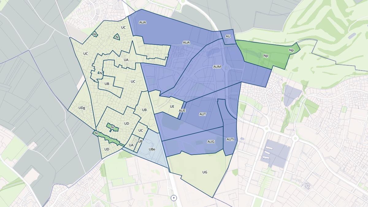 Aperçu cartographique de Épron, centré sur la commune