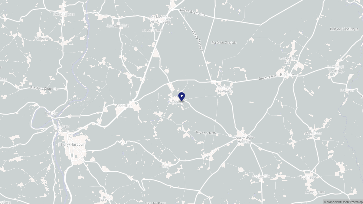 Aperçu cartographique de Espins, centré sur la commune