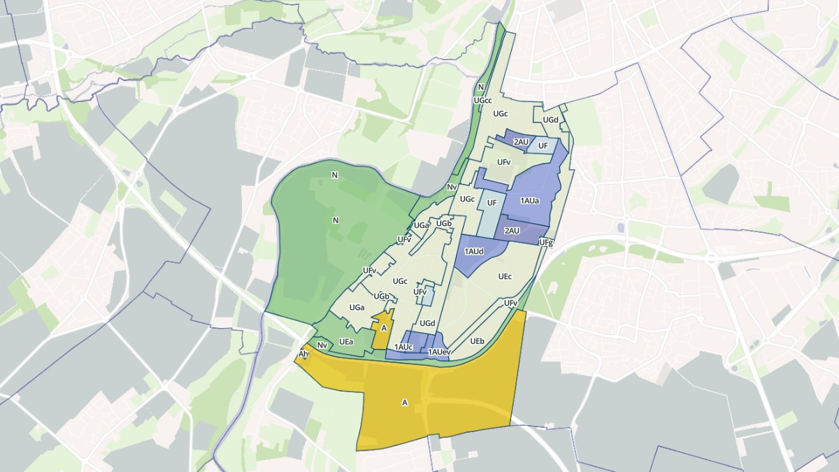 Aperçu cartographique de Fleury-sur-Orne, centré sur la commune