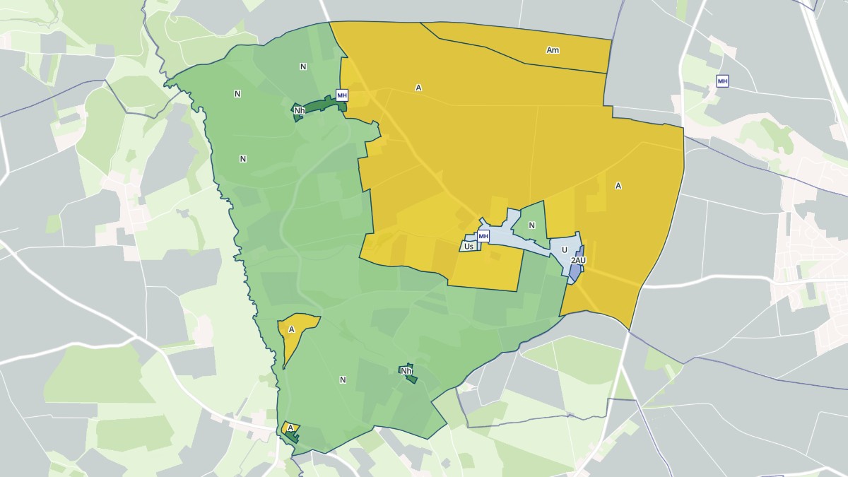 Aperçu cartographique de Fontaine-le-Pin, centré sur la commune
