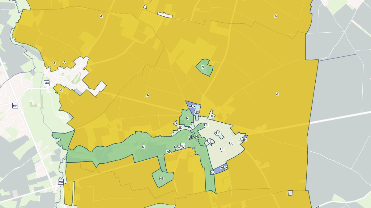 Aperçu cartographique de Fontenay-le-Pesnel, centré sur la commune