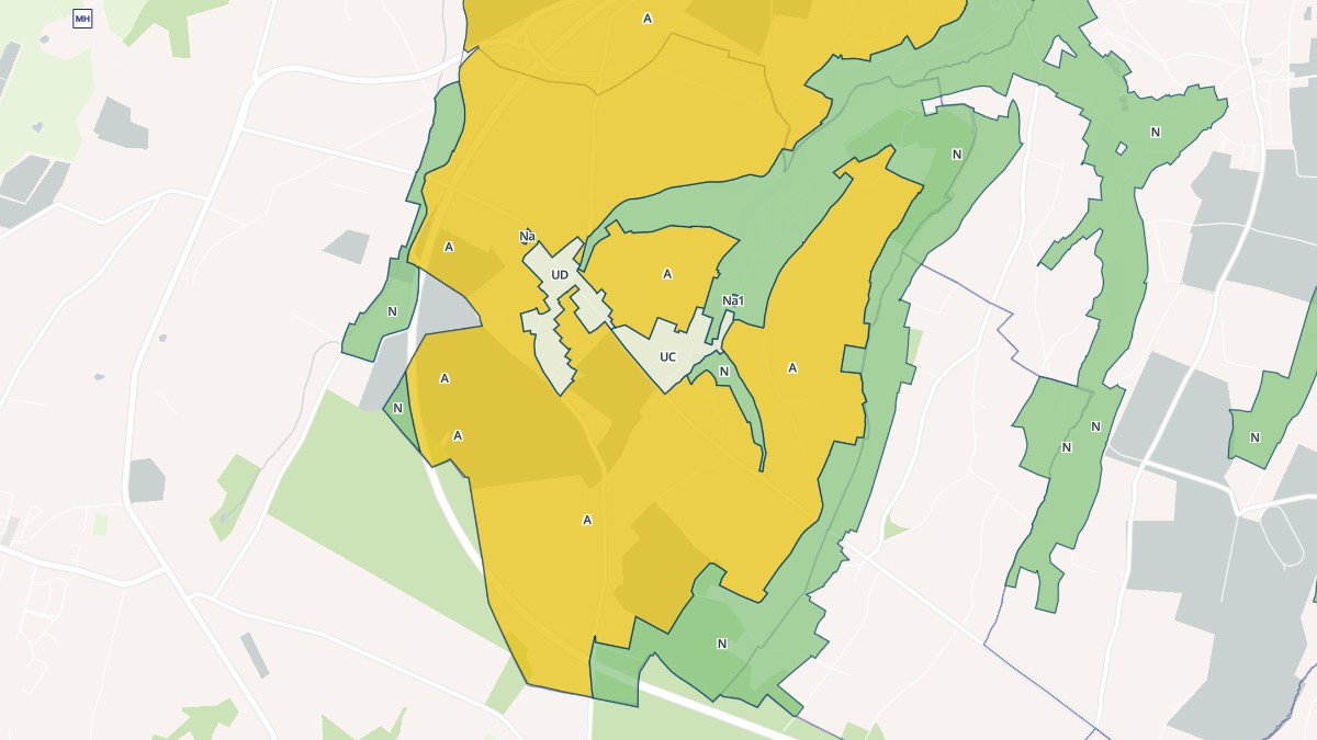 Aperçu cartographique de Fourneville, centré sur la commune