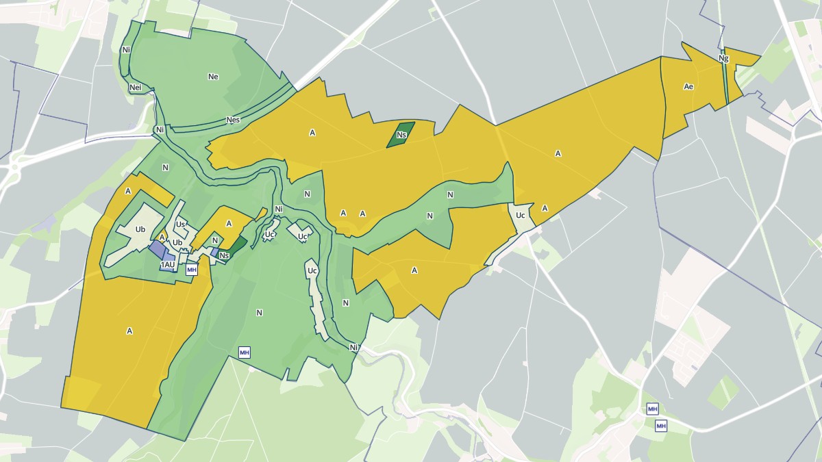Aperçu cartographique de Fresney-le-Puceux, centré sur la commune