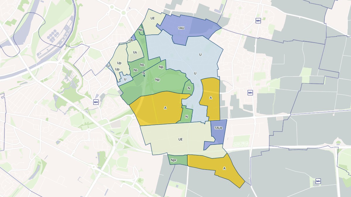 Aperçu cartographique de Giberville, centré sur la commune