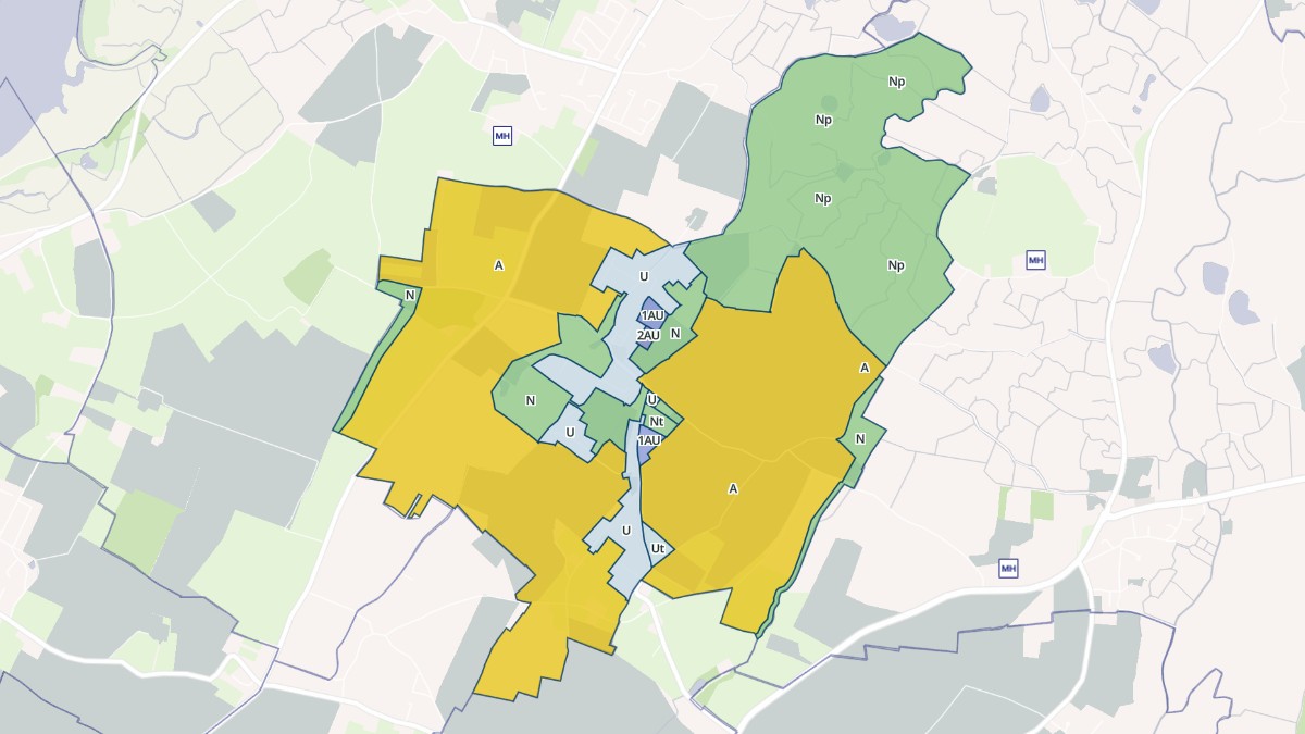 Aperçu cartographique de Gonneville-en-Auge, centré sur la commune