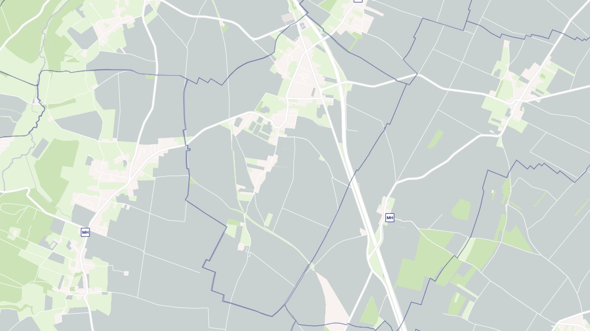 Aperçu cartographique de Grainville-Langannerie, centré sur la commune
