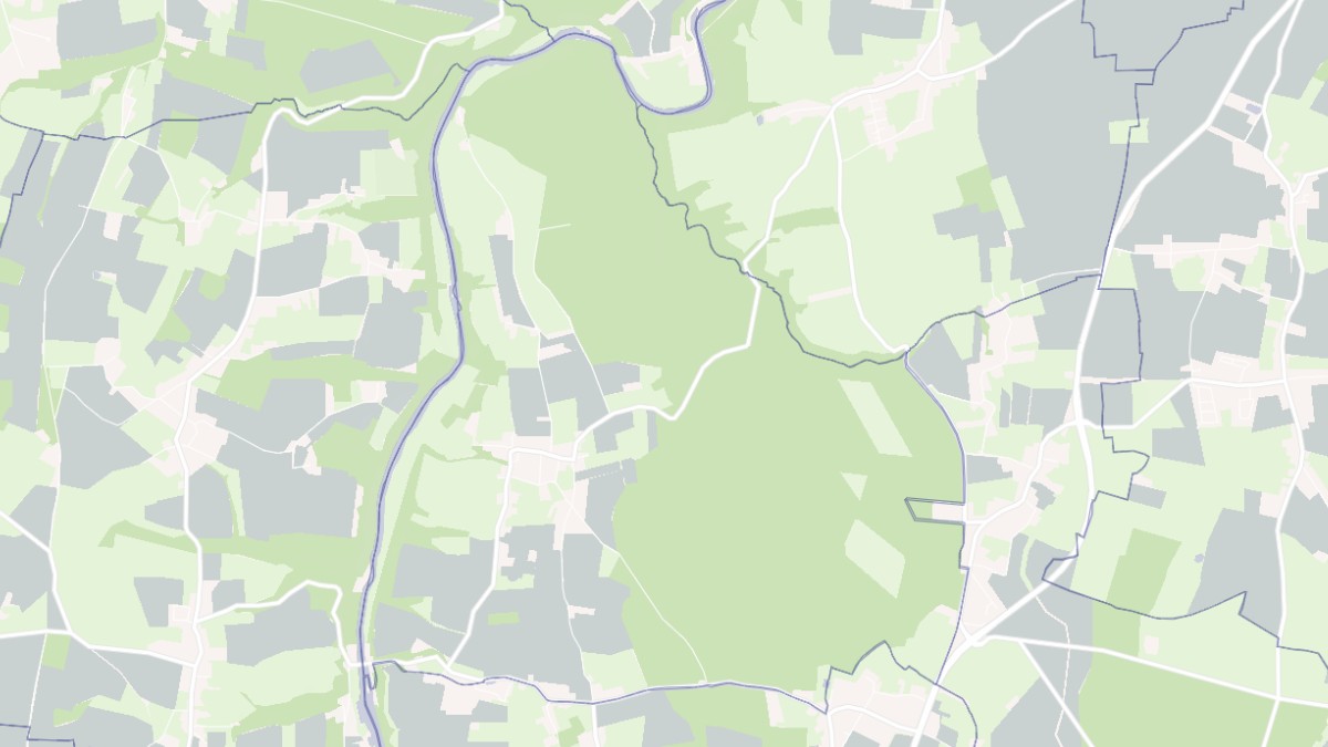 Aperçu cartographique de Grimbosq, centré sur la commune