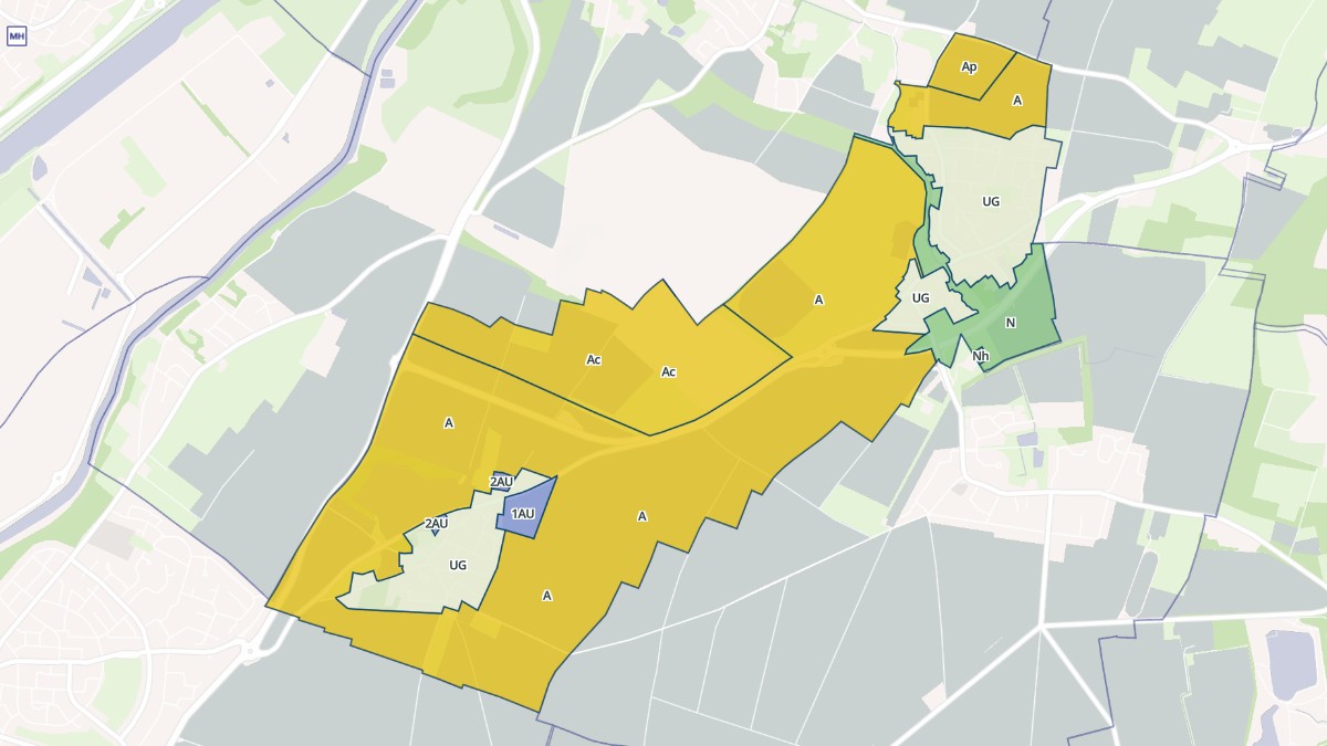 Aperçu cartographique de Hérouvillette, centré sur la commune
