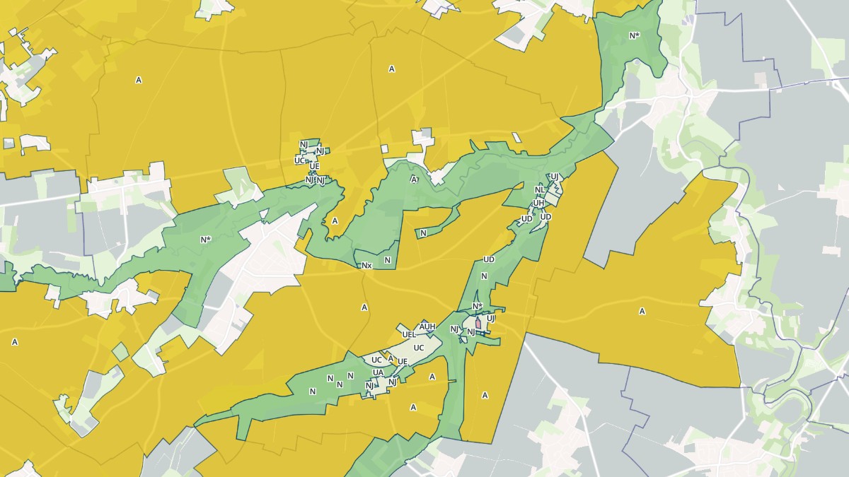 Aperçu cartographique de Ponts sur Seulles, centré sur la commune
