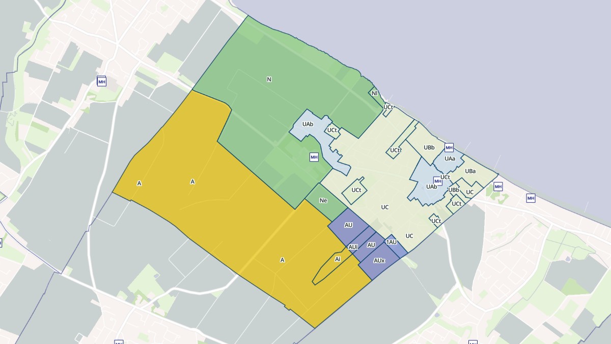 Aperçu cartographique de Lion-sur-Mer, centré sur la commune