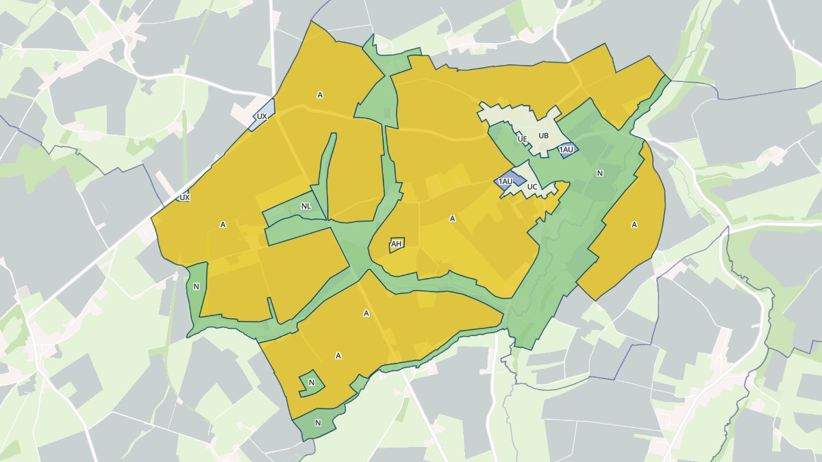 Aperçu cartographique de Longvillers, centré sur la commune