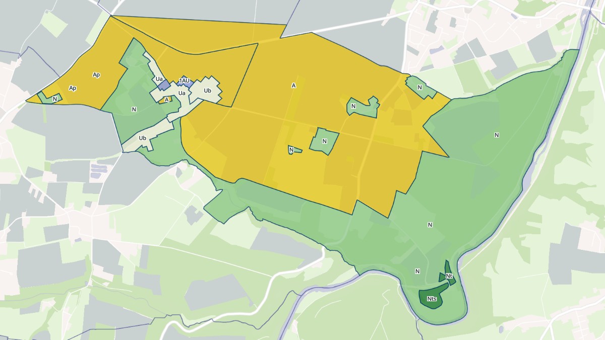 Aperçu cartographique de Maizet, centré sur la commune