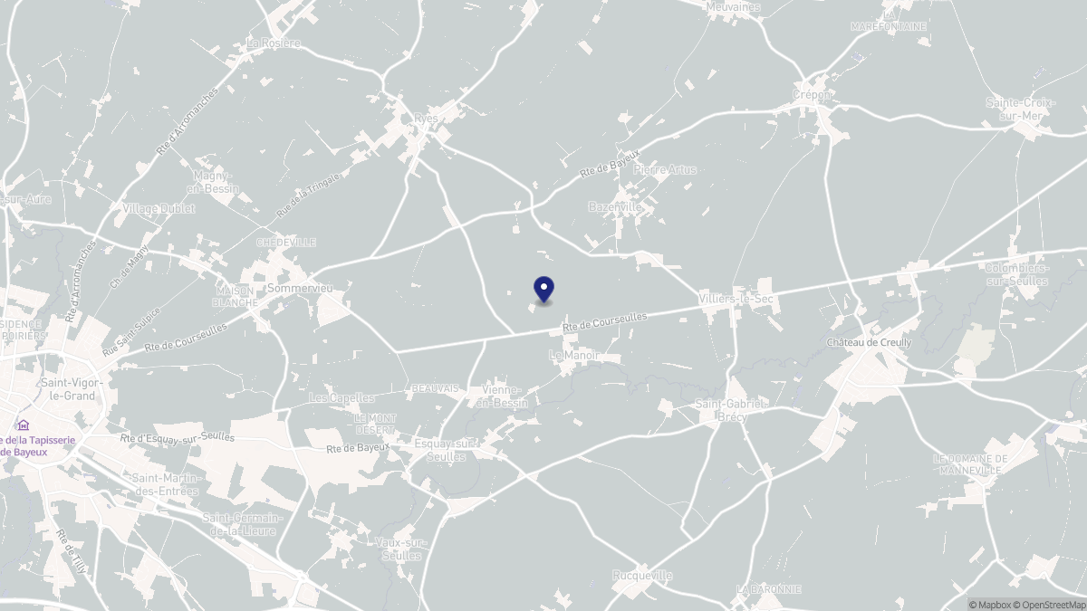 Aperçu cartographique de Le Manoir, centré sur la commune